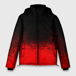 Куртка зимняя мужская КРАСНО-ЧЕРНЫЙ ГРАДИЕНТ, цвет: 3D-черный