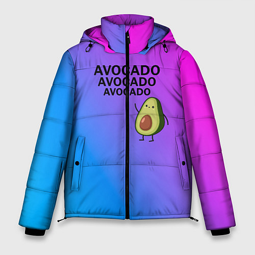 Мужская зимняя куртка Авокадо / 3D-Красный – фото 1