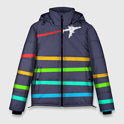 Куртка зимняя мужская В небо, цвет: 3D-светло-серый