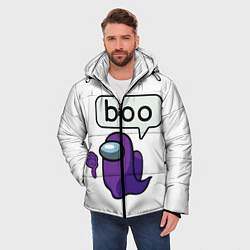 Куртка зимняя мужская BOO Among Us, цвет: 3D-черный — фото 2