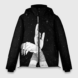 Куртка зимняя мужская Эстетика связанных рук, цвет: 3D-черный