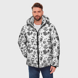 Куртка зимняя мужская Атрибутика кино, цвет: 3D-черный — фото 2