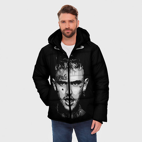 Мужская зимняя куртка LIL PEEP WB / 3D-Черный – фото 3