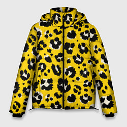 Куртка зимняя мужская Леопард, цвет: 3D-черный