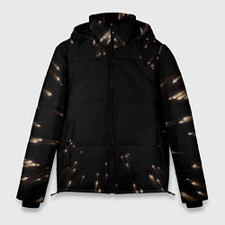Куртка зимняя мужская Частицы, цвет: 3D-черный