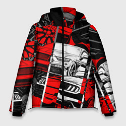 Куртка зимняя мужская Автомобили, цвет: 3D-светло-серый