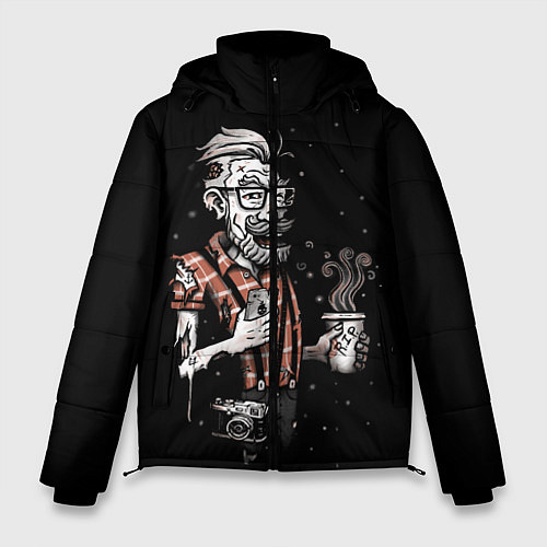 Мужская зимняя куртка Зомби Хипстер / 3D-Красный – фото 1