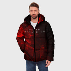 Куртка зимняя мужская DEATH STRANDING S, цвет: 3D-красный — фото 2