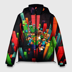 Куртка зимняя мужская MINECRAFT GAME S, цвет: 3D-черный