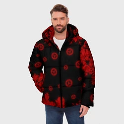 Куртка зимняя мужская MERCEDES - Snow, цвет: 3D-черный — фото 2