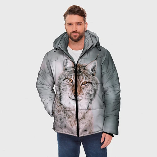 Мужская зимняя куртка Рысь / 3D-Черный – фото 3