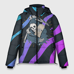 Куртка зимняя мужская Skate or die art, цвет: 3D-светло-серый