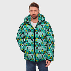 Куртка зимняя мужская Mickey pattern, цвет: 3D-черный — фото 2