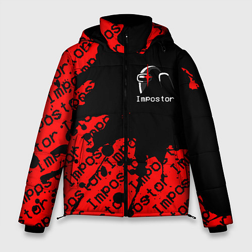 Мужская зимняя куртка AMONG US - Impostor / 3D-Красный – фото 1