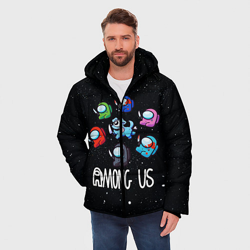 Мужская зимняя куртка AMONG US / 3D-Черный – фото 3