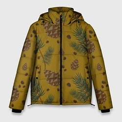 Куртка зимняя мужская Сибирские шишки, цвет: 3D-черный