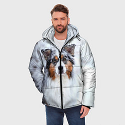 Куртка зимняя мужская Австралийская овчарка, цвет: 3D-черный — фото 2
