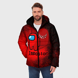 Куртка зимняя мужская AMONG US, цвет: 3D-красный — фото 2