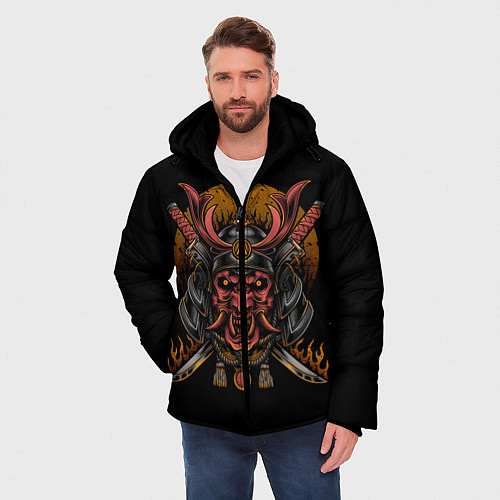 Мужская зимняя куртка Samurai / 3D-Черный – фото 3