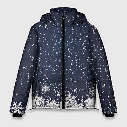 Куртка зимняя мужская Атмосфера нового года, цвет: 3D-черный