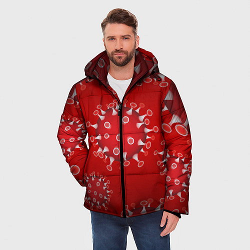 Мужская зимняя куртка Вирусяка / 3D-Черный – фото 3