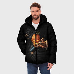 Куртка зимняя мужская Jack Skellington, цвет: 3D-черный — фото 2
