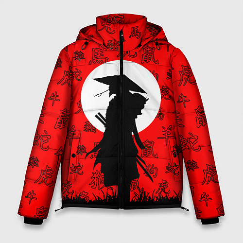 Мужская зимняя куртка САМУРАЙ / 3D-Красный – фото 1
