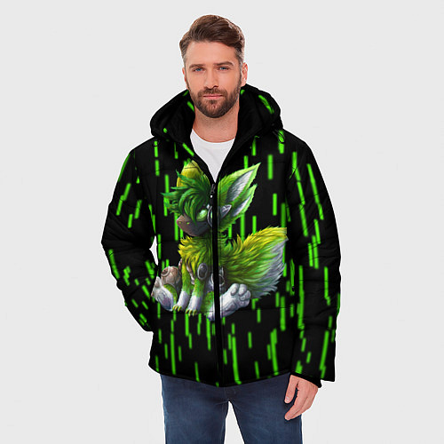 Мужская зимняя куртка Protogen music / 3D-Черный – фото 3