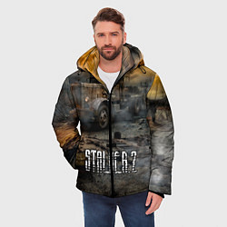 Куртка зимняя мужская Stalker 2 Мертвый город, цвет: 3D-черный — фото 2