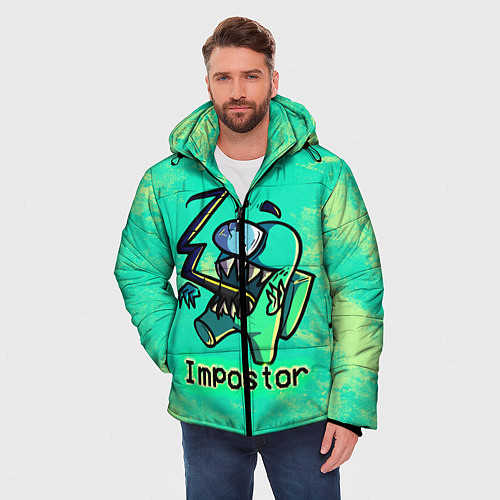 Мужская зимняя куртка AMONG US IMPOSTOR / 3D-Черный – фото 3