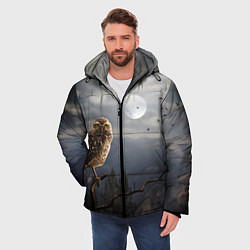 Куртка зимняя мужская Сова, цвет: 3D-черный — фото 2