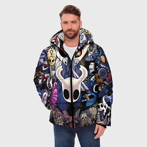Мужская зимняя куртка HOLLOW KNIGHT / 3D-Черный – фото 3