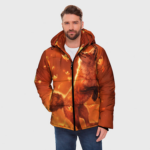 Мужская зимняя куртка Лисенок / 3D-Черный – фото 3