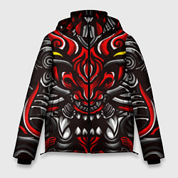 Куртка зимняя мужская Абстракция демон, цвет: 3D-красный