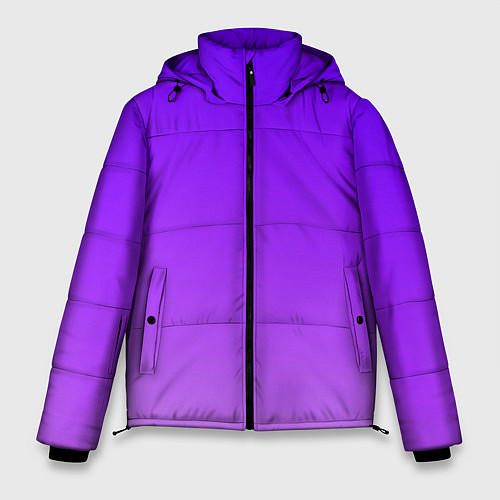 Мужская зимняя куртка Фиолетовый космос / 3D-Светло-серый – фото 1
