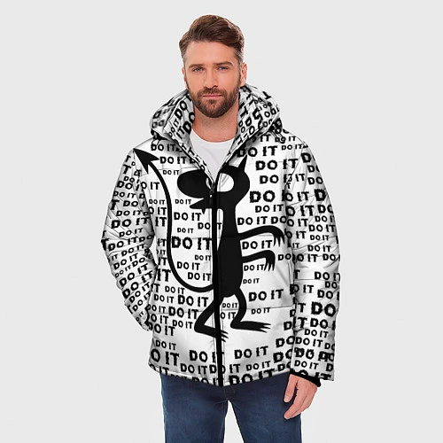 Мужская зимняя куртка Люси / 3D-Черный – фото 3