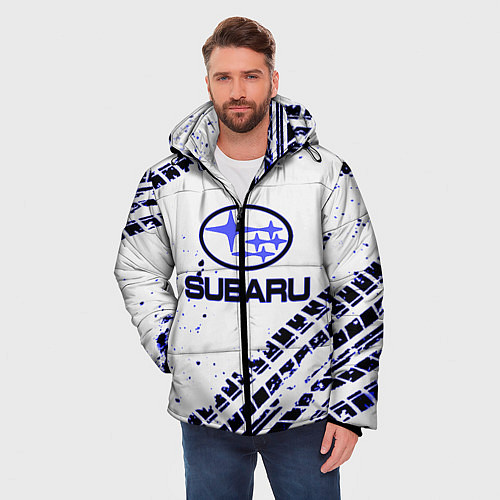 Мужская зимняя куртка SUBARU / 3D-Черный – фото 3