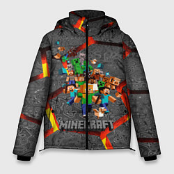 Куртка зимняя мужская MINECRAFT МАНКРАФТ, цвет: 3D-черный