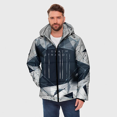 Мужская зимняя куртка DEATH STRANDING / 3D-Черный – фото 3