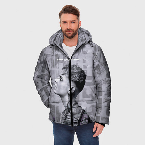 Мужская зимняя куртка Ваня Дмитриенко / 3D-Черный – фото 3