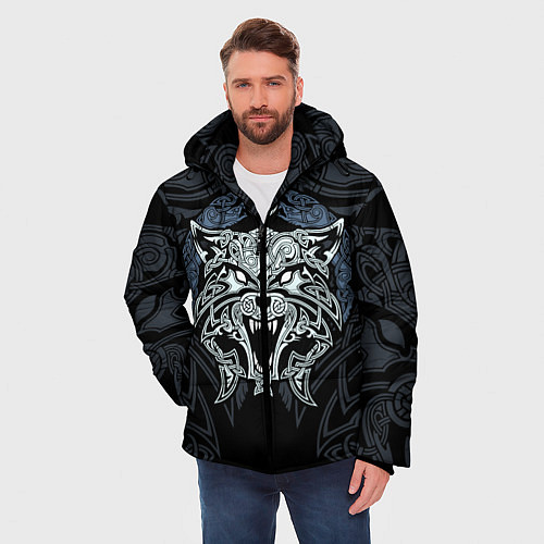 Мужская зимняя куртка Фенрир / 3D-Черный – фото 3