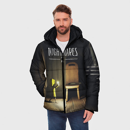 Мужская зимняя куртка Little Nightmares 2 / 3D-Черный – фото 3