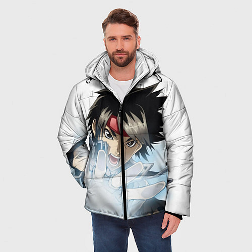 Мужская зимняя куртка Волшебник воин Орфен / 3D-Черный – фото 3