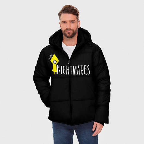 Мужская зимняя куртка Little Nightmares / 3D-Черный – фото 3