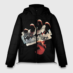 Куртка зимняя мужская Judas Priest, цвет: 3D-черный