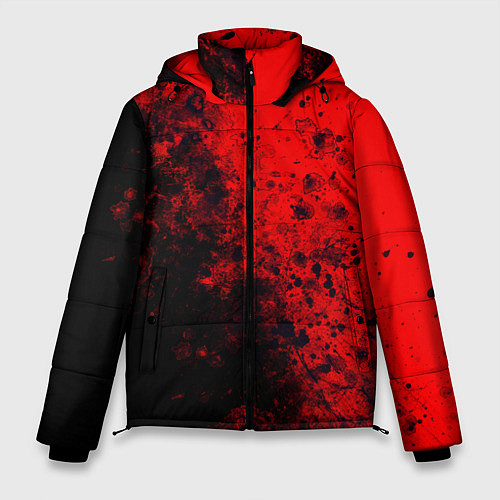 Мужская зимняя куртка Пятна Крови / 3D-Красный – фото 1