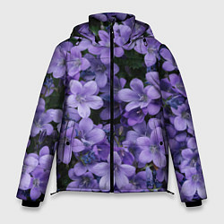 Куртка зимняя мужская Фиолетовый цвет весны, цвет: 3D-черный