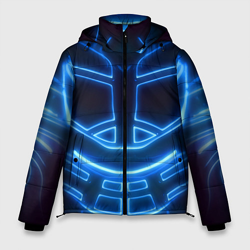 Мужская зимняя куртка Неоновая броня Neon Armor / 3D-Красный – фото 1