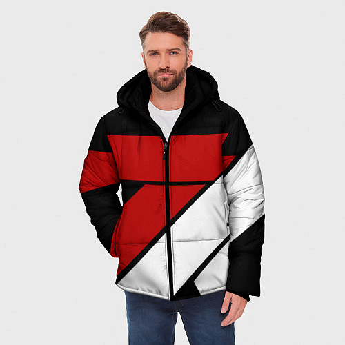 Мужская зимняя куртка GEOMETRY SPORT / 3D-Черный – фото 3