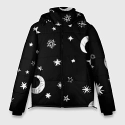 Куртка зимняя мужская Звездное небо, цвет: 3D-красный